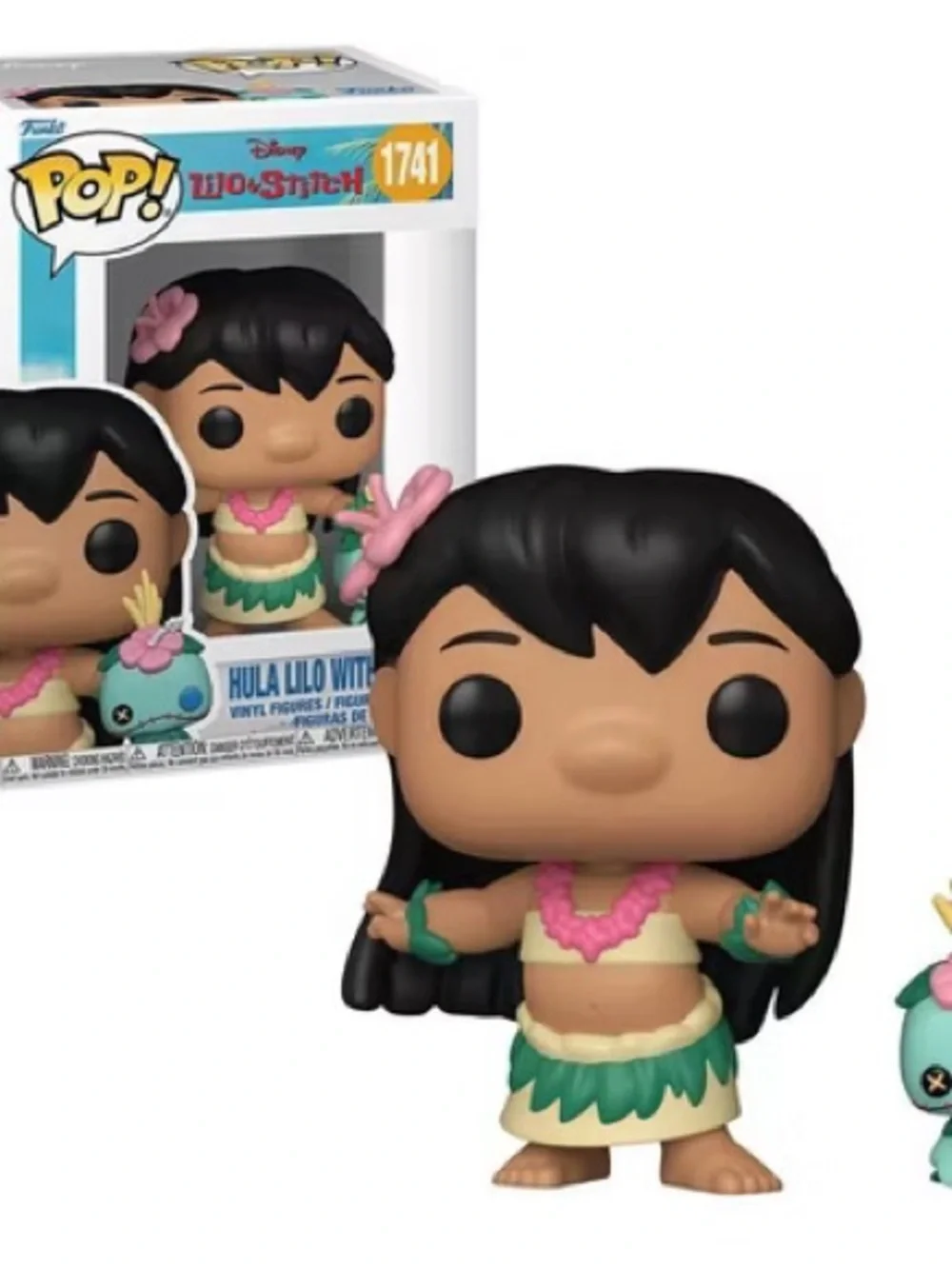 Funko POP! Hula Lilo with Scrump - aqua, pink, green (see pics box damage)